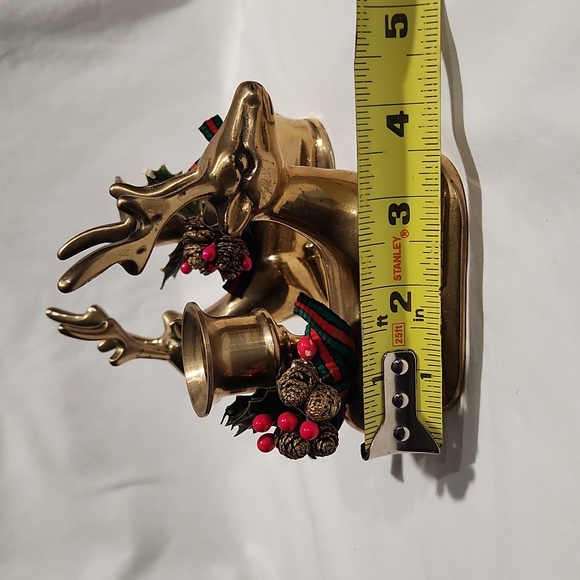 Solid Brass Sitting Deer Candle Holder, Votive Holder and Candle Snuffer Bundle - Picture 15 of 16